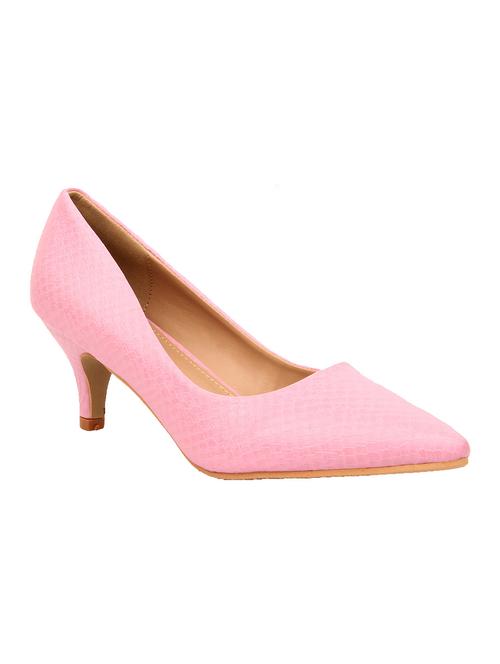 pink leather pump - 12190213 - Very Small Image - 1
