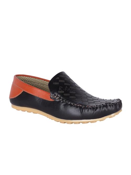 black synthetic slip on loafers - 12196643 - Very Small Image - 1