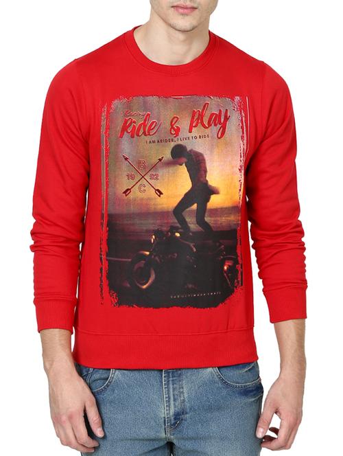 red crepe sweatshirt - 12196747 - Very Small Image - 1