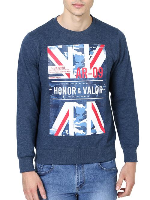 blue crepe sweatshirt - 12196754 - Very Small Image - 1