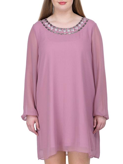 pink embellished shift dress - 12197384 - Very Small Image - 1