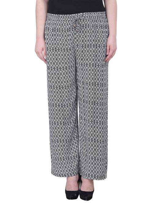 black viscose palazzo - 12197466 - Very Small Image - 1
