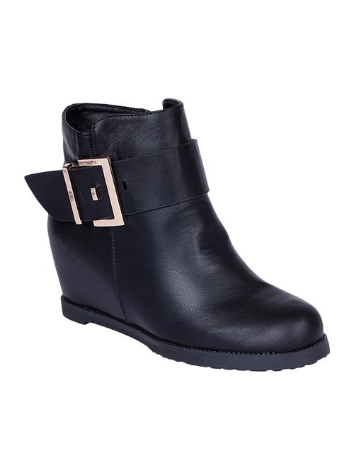 black synthetic ankle boot - 12197522 - Very Small Image - 1