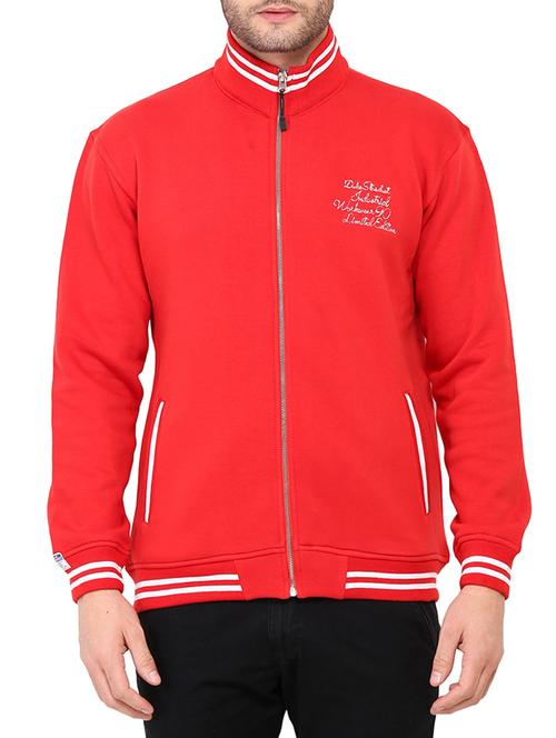 red cotton sweatshirt - 12203972 - Very Small Image - 1