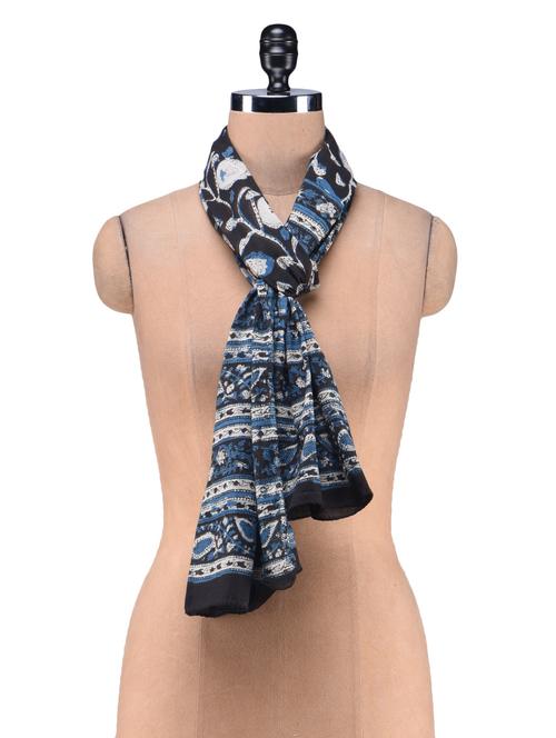 multicoloured printed cotton stole - 1220589 - Very Small Image - 1