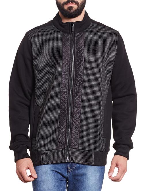 black acrylic sweatshirt - 12206450 - Very Small Image - 1