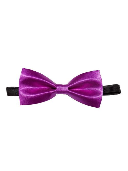 purple micro fiber bow ty - 12208228 - Very Small Image - 1