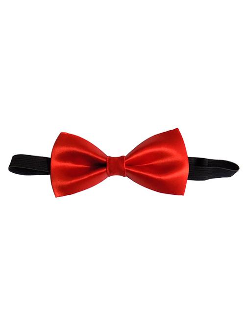 red micro fiber bow ty - 12208230 - Very Small Image - 1