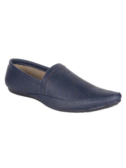 navy synthetic slip on loafers - 12208548 - Very Small Image - 1