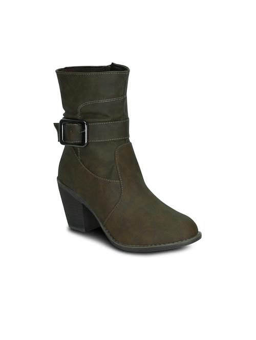 olive ankle boot - 12211754 - Very Small Image - 1
