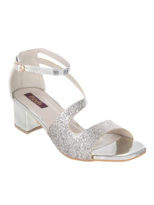 silver synthetic sandal - 12213204 - Very Small Image - 1