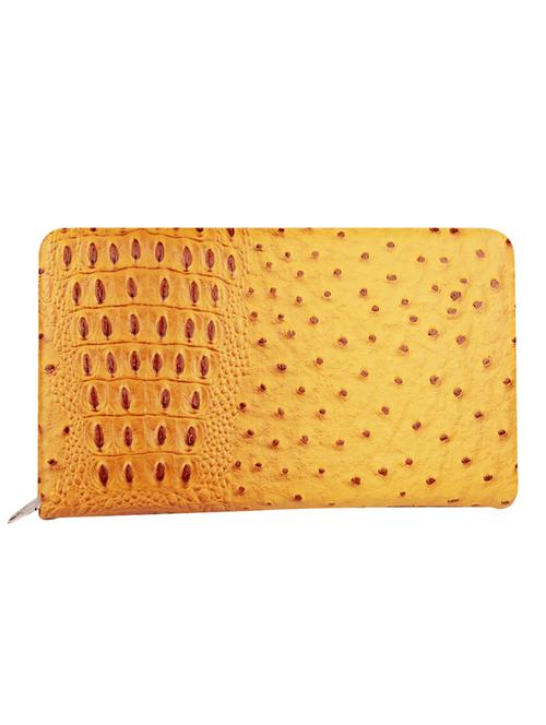 yellow textured rexene clutch - 12219434 - Very Small Image - 1