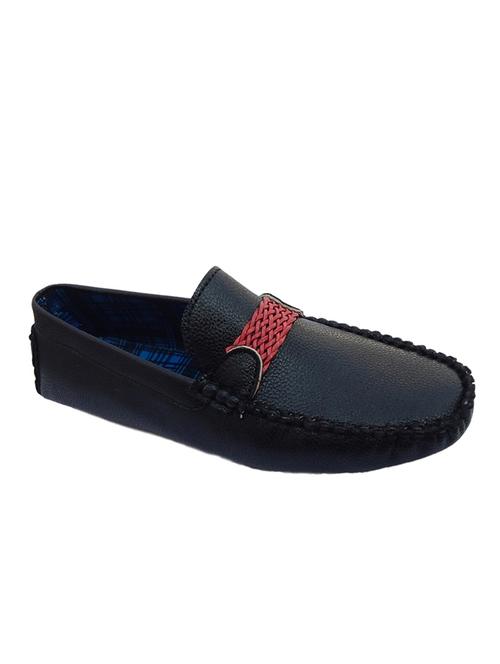 black synthetic slip on loafers - 12220519 - Very Small Image - 1