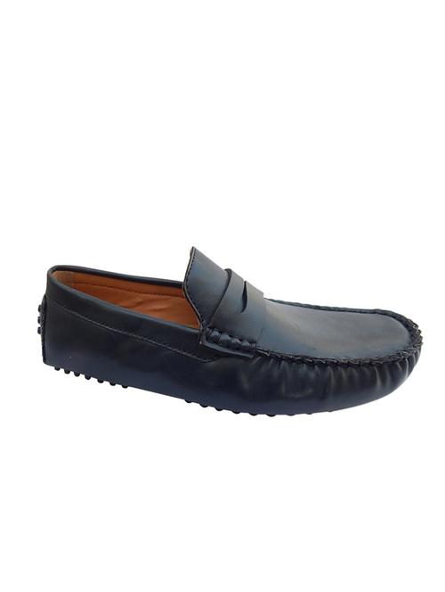 black synthetic slip on loafers - 12220520 - Very Small Image - 1