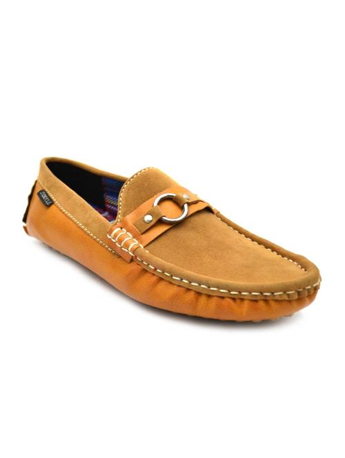 tan suede slip on loafers - 12220831 - Very Small Image - 1