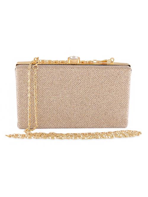 gold embellished metallic clutch - 1222135 - Very Small Image - 1