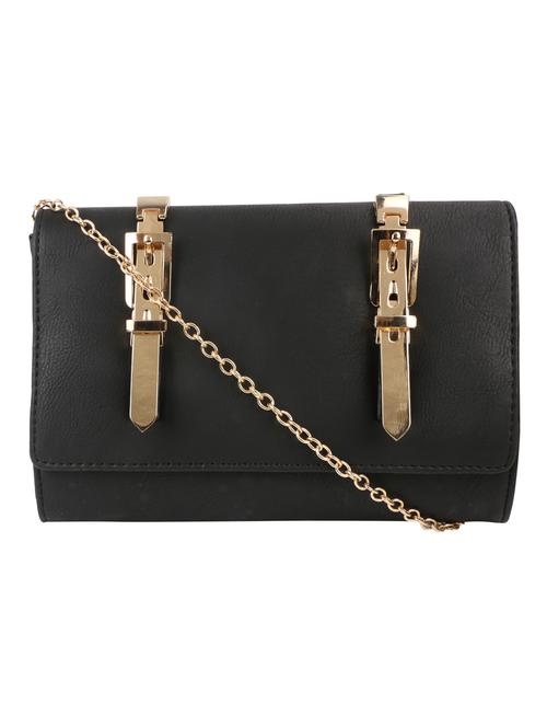 black leatherette sling bag - 12239974 - Very Small Image - 1