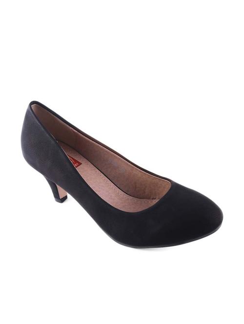 solid black leatherette pumps - 12240981 - Very Small Image - 1