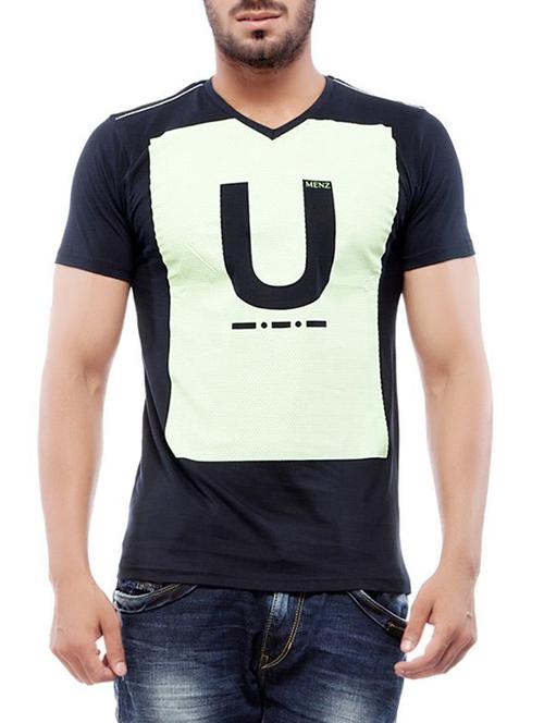 black cotton printed t-shirt - 12241520 - Very Small Image - 1