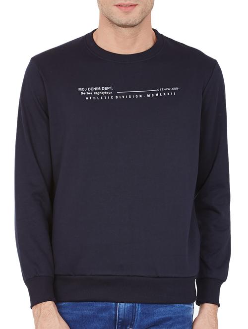 dark blue fleece sweatshirt - 12241822 - Very Small Image - 1