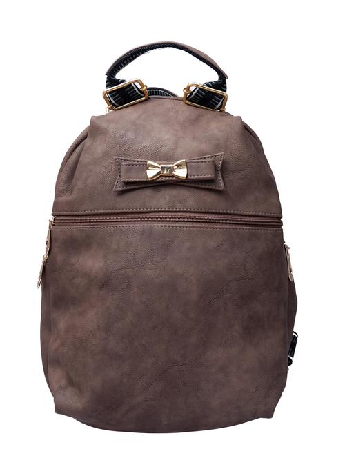 brown leatherette backpack - 12242827 - Very Small Image - 1