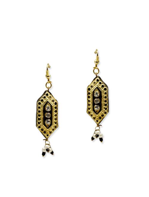 black silver drop earring - 12243820 - Very Small Image - 1