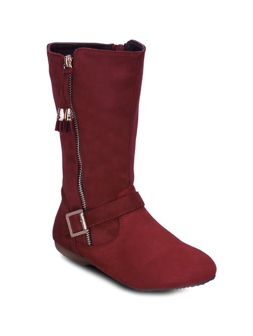 maroon suede calf boot - 12244673 - Very Small Image - 1