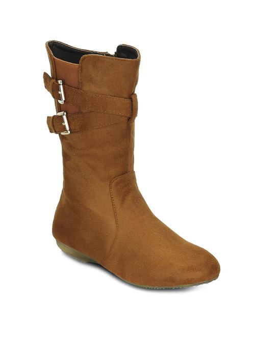 brown suede calf boot - 12244690 - Very Small Image - 1