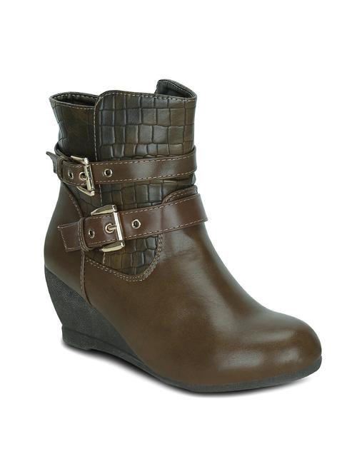 brown synthtetic ankle boot - 12244699 - Very Small Image - 1
