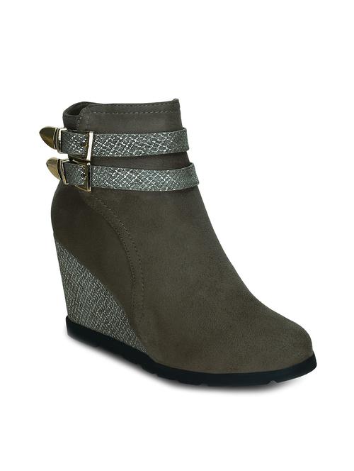 grey suede ankle boot - 12244715 - Very Small Image - 1