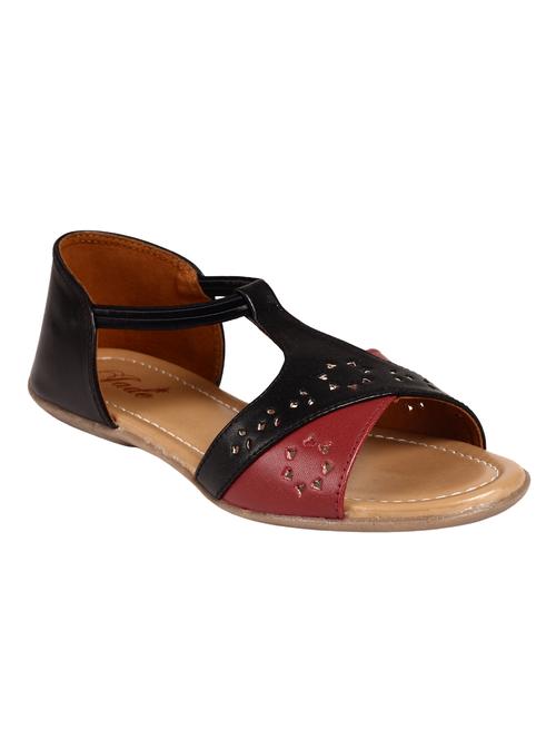 black faux leather sandal - 12245175 - Very Small Image - 1