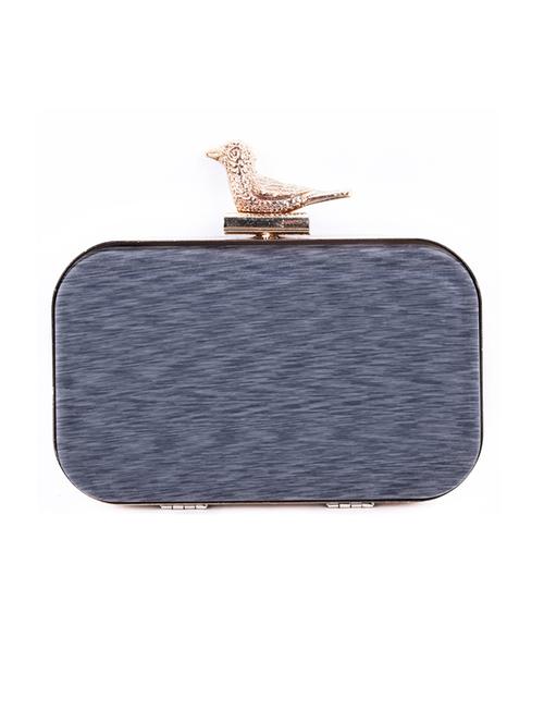 grey cotton clutch - 12246620 - Very Small Image - 1