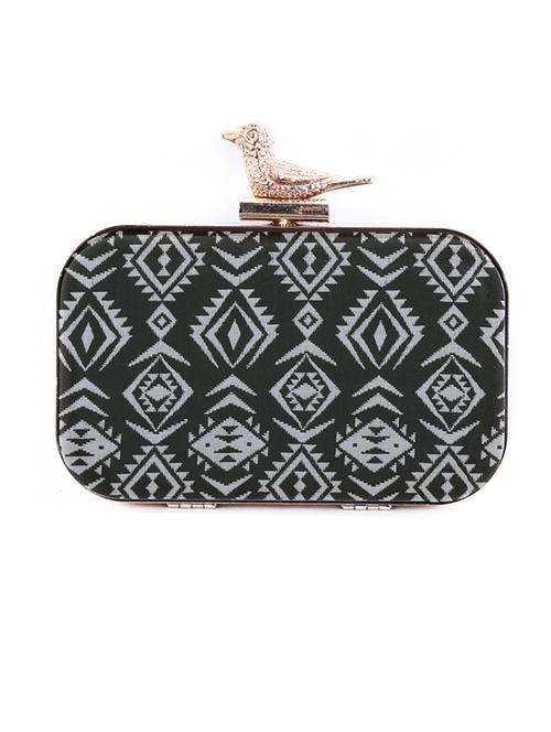black cotton clutch - 12246629 - Very Small Image - 1