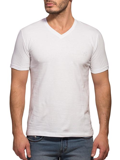 white cotton tshirt - 12247275 - Very Small Image - 1