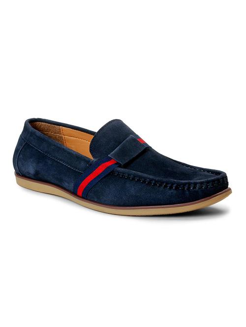 blue leather slip on loafers - 12247488 - Very Small Image - 1