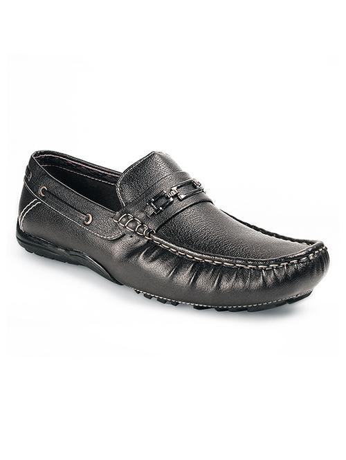 black leather slip on loafers - 12247505 - Very Small Image - 1