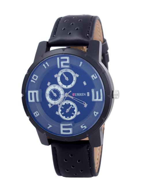Curren Rustic Blue Dial Hot Big Numbers Men's Watch - 12248010 - Very Small Image - 1