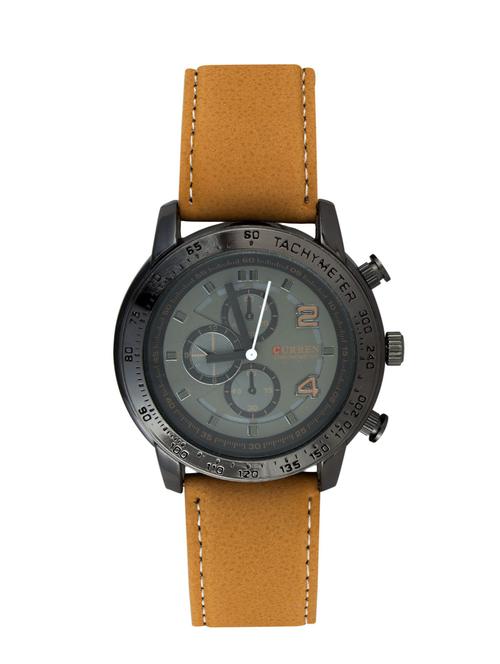 Curren Solid Black Dial Analog Watch For Men. - 12248013 - Very Small Image - 1