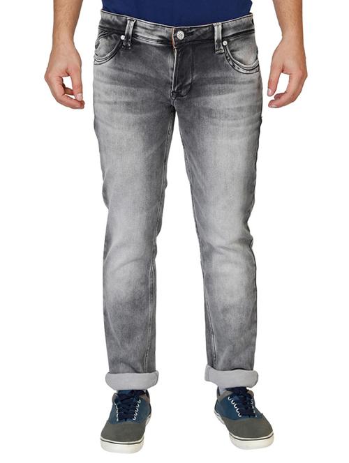 grey cotton jeans - 12248080 - Very Small Image - 1