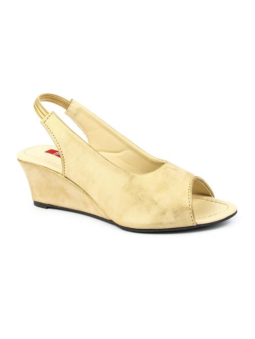 gold leatherette wedges - 1224874 - Very Small Image - 1