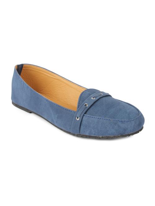blue leatherette loafers - 1224945 - Very Small Image - 1