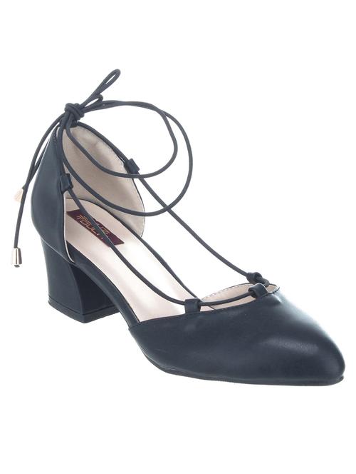 black faux leather sandal - 12249571 - Very Small Image - 1
