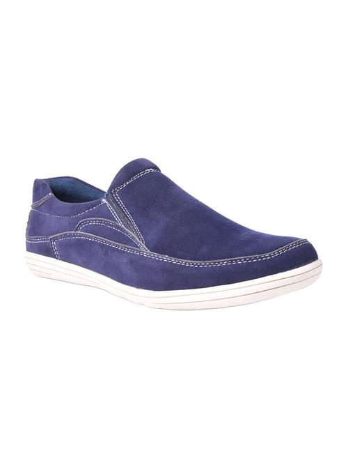 blue suede casual slip on - 12250194 - Very Small Image - 1