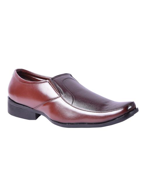 brown leatherette slip on - 12250209 - Very Small Image - 1