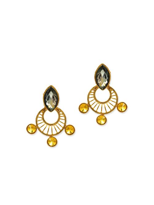 multi colored brass chandballi earring - 12250798 - Very Small Image - 1