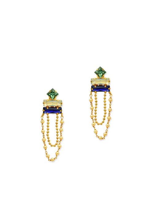 multi colored brass earring - 12250799 - Very Small Image - 1