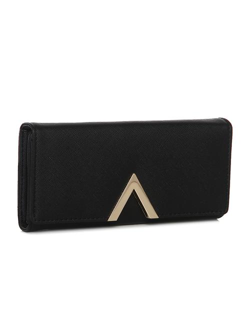 black textured leatherette wallet - 12251496 - Very Small Image - 1