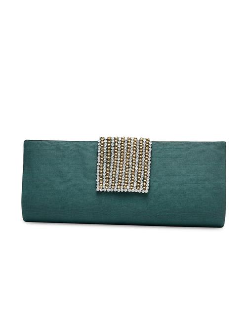 green silk clutch - 1225212 - Very Small Image - 1