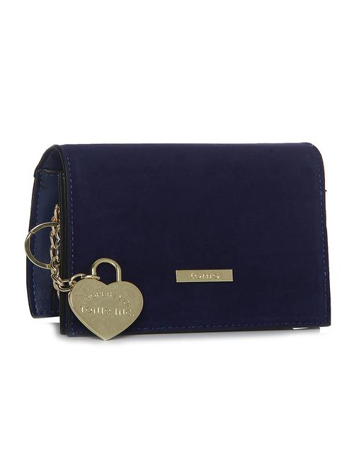 blue leatherette clutch - 12252524 - Very Small Image - 1