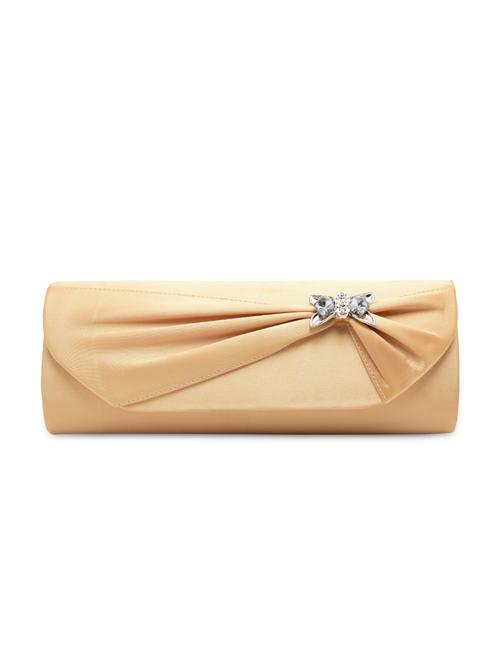 golden poly satin clutch - 1225260 - Very Small Image - 1